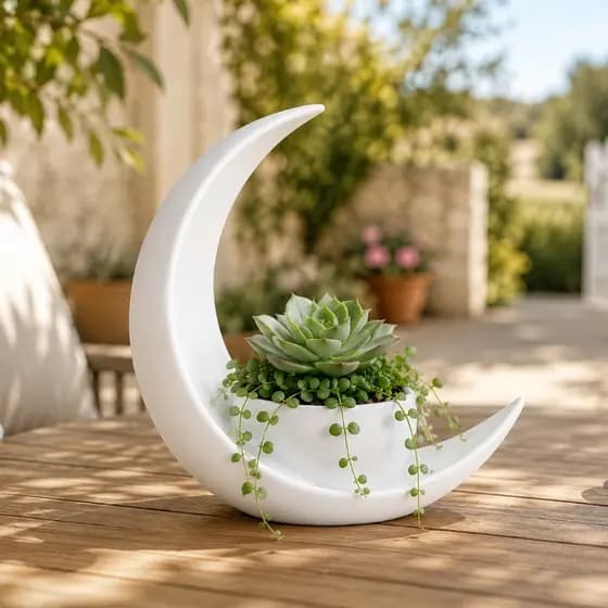 Decoração Vaso Lua