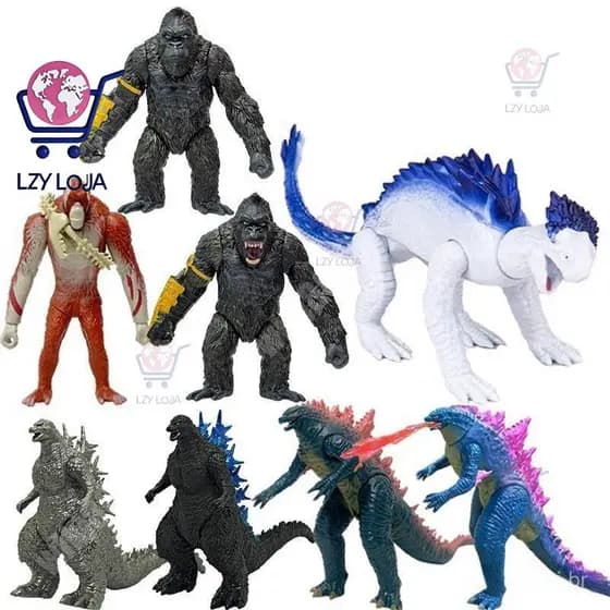Novo 2024 Godzilla Vs Kong 2 Skar King O Império Figura Menos Uma De Ação Shimo Juntas Móveis
