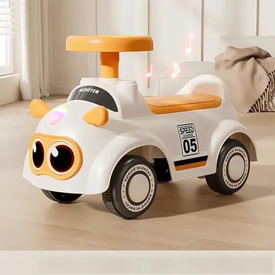 Bicicleta De Equilíbrio Infantil, Mini Motocicleta De Quatro Rodas, Rodas Silenciosas e Seguras