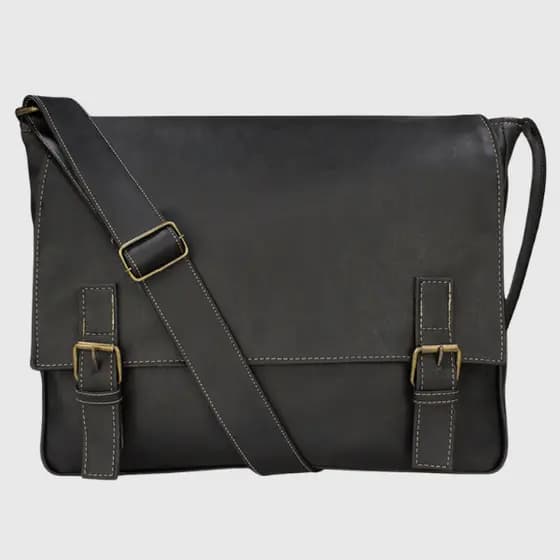 Bolsa Carteiro com Estilo Vintage Comporta Notebook