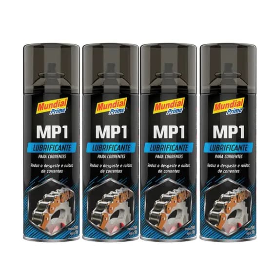 Kit C/4 Óleo Lubrificante Para Corrente,Moto,Bicicleta e Motoserra 250 ml - Mundial Prime