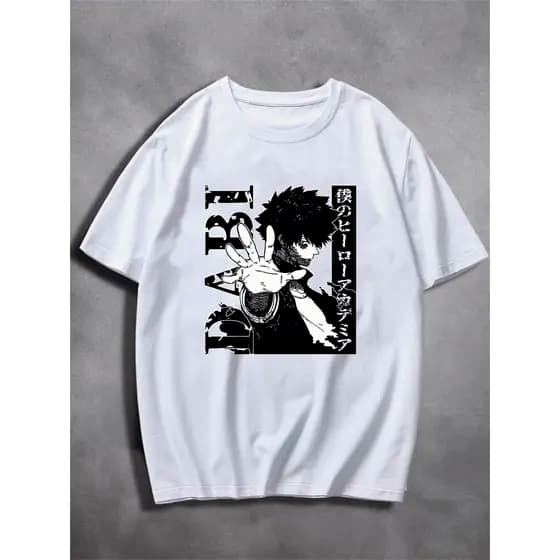 Camiseta básica Dabi Anime 100% Algodão - Envio Rápido