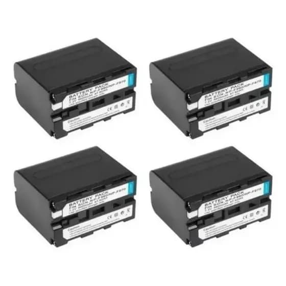 Kit 4X Bateria Np F970 7200mah Para Iluminadores De Led YN360 YN600 YN660 Yongnuo