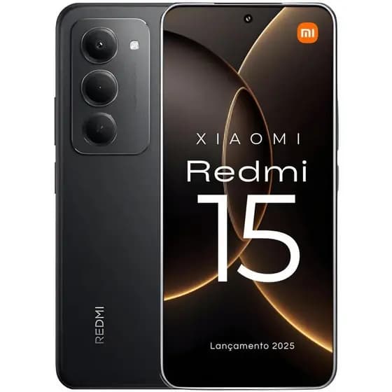 Smartphone Xiaomi Redmi 15 256gb / 128gb Versão Global Original Envio Imediato (PELÍCULA CORTESIA)