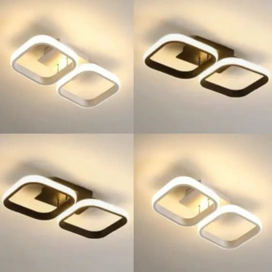 Lustre Pendente LED Moderno Branco Ou Preto Luxo Luminaria Lampada Quente Fria Temperatura