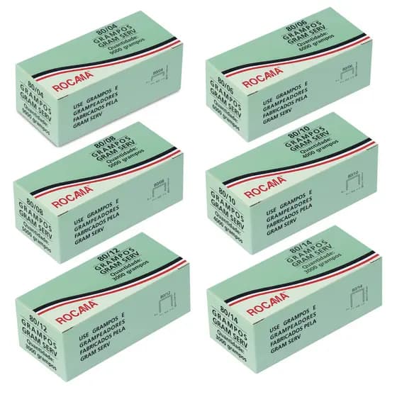 Grampo Linha 80 Galvanizado Rocama Para Grampeador