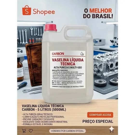 Vaselina Liquida Industrial E Automotiva Limpa E Protege 05 L