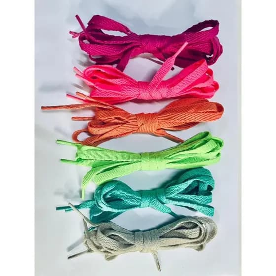 Cadarço Achatado Ténis 120cm (1 Par) Diversas Cores 02.02 Envio Imediato!!!