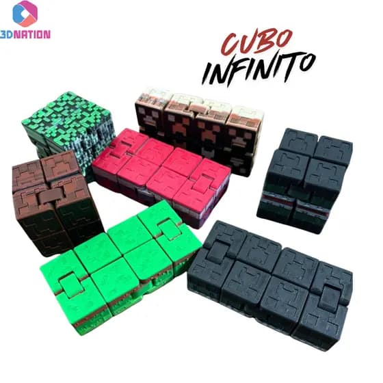 Cubo Mágico Infinito Fidget - Anti Stress 3D - Kits