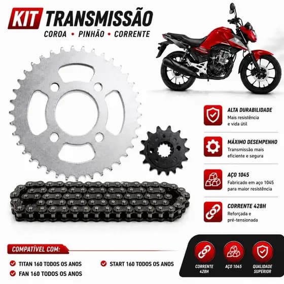 Kit Relacao Titan 160 Fan 160 e Start 160