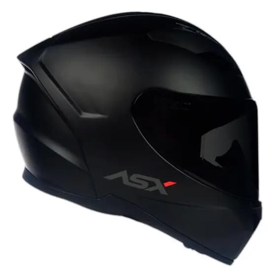 Capacete Asx City Para Moto Unissex Preto Fosco Solido + Viseira Fume ASX Original
