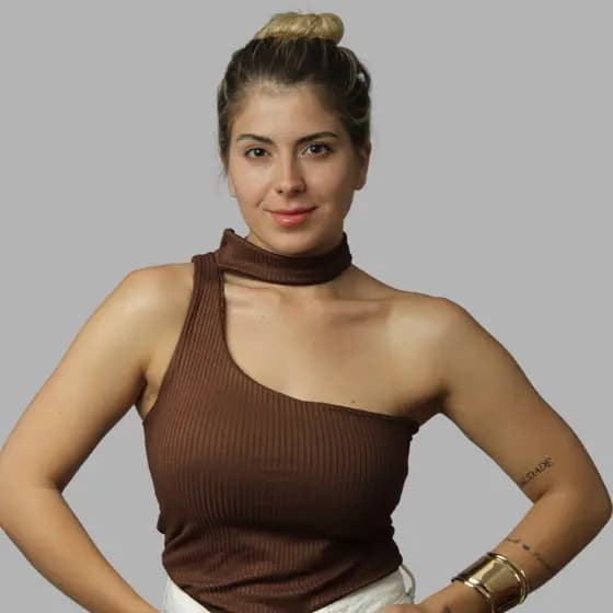 Blusa Feminina Mula Manca Choker Canelado Promoção