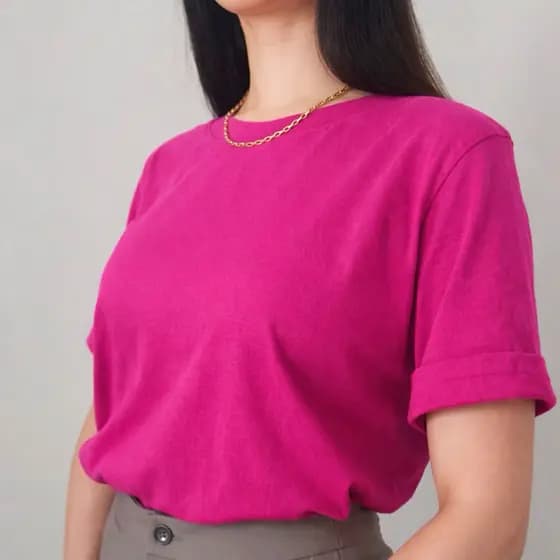 Blusa Feminina T-Shirt 100% Algodão Laura