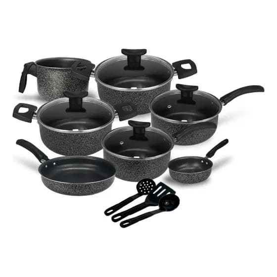 Kit De Panelas Viena Antiaderente 10 Peças Teflon