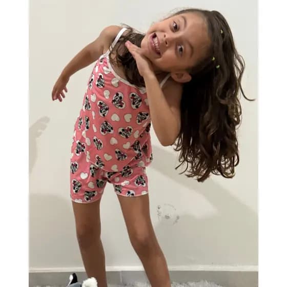 Kit 5 Pijamas Infantis Femininos – Short Doll Estampado para Menina