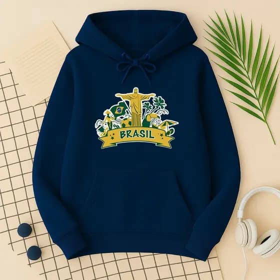 Moletom Feminino Brasil Rio Inverno unissex 2026