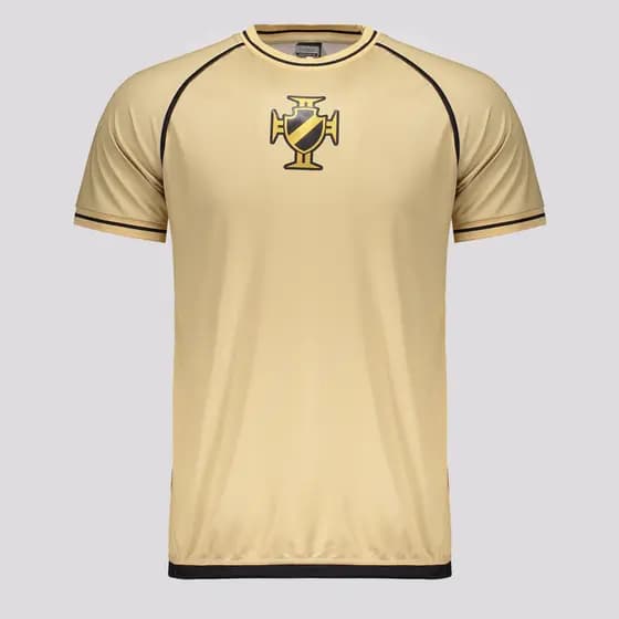 Camisa Kappa Vasco Supporter Shore Dourada