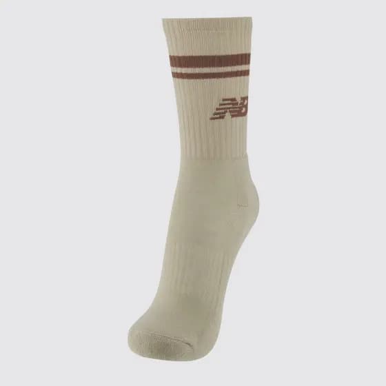 Meia New Balance Cano Alto Feminino Marrom