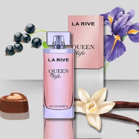 Perfume La Rive Queen Of Life Feminino 75ml Oriental De Mulher Para Noite Dia a Dia