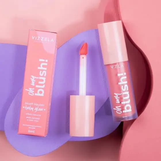 Blush Líquido Oh My Vizzela Stick Vegano Original Baby Glow 6ml