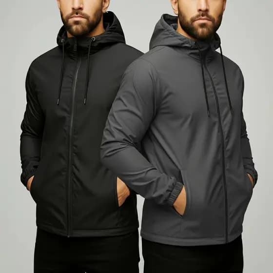 Conjunto Corta Vento Dry Fit Blusa de Frio + Calça Jogger com Detalhe Refletivos Envio Full