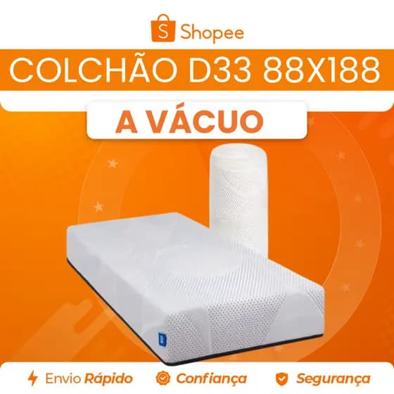Colchão a Vácuo D33 88x188 Solteiro Umaflex Fit Firm