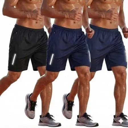 KIT 3 Bermuda Esportiva Masculina Short Para Corridas e Academia