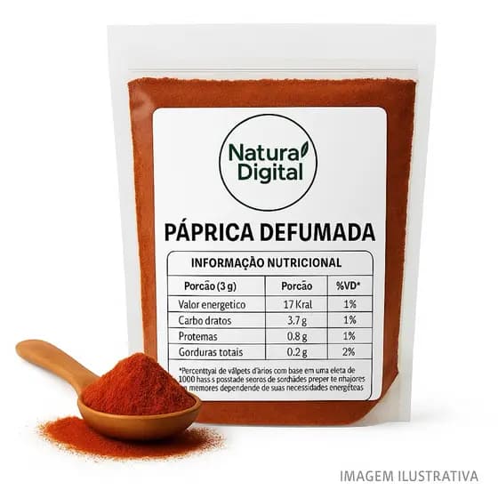 Páprica Defumada Pura | 100% Natural | Toque Gourmet e Aromático | 100g 250g 500g 1kg