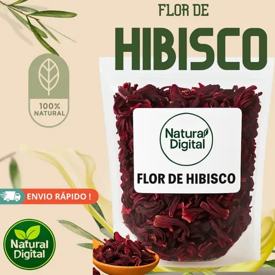 Flor de Hibisco Desidratada Natural Digital – 250 g | 500 g | 1 kg