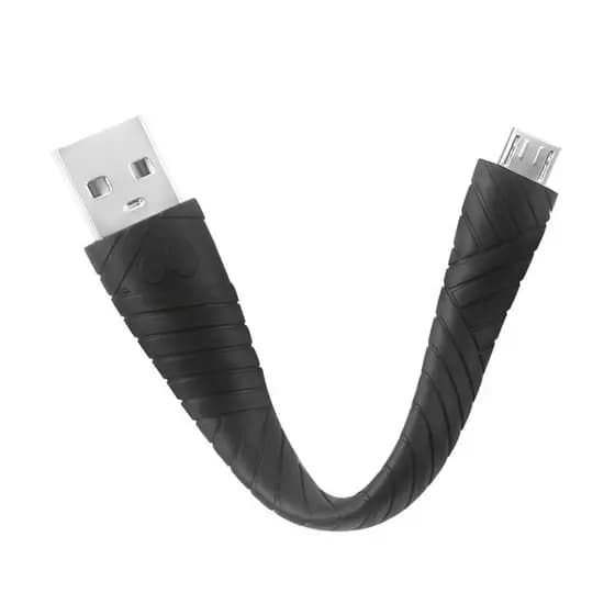 Cabo em silicone flexível 12cm, Micro USB GEONAV