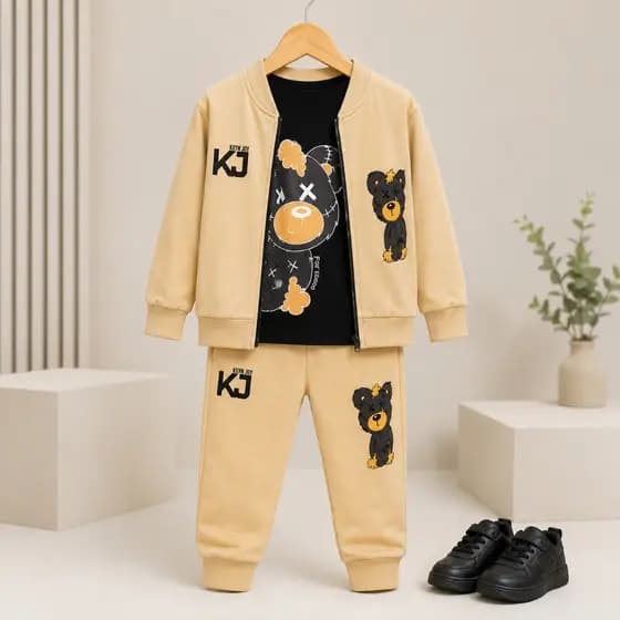 Conjunto Infantil Masculino de Frio - Casaco+Blusa+Calça ou Casaco+Calça 2 a 12 Anos - Menino