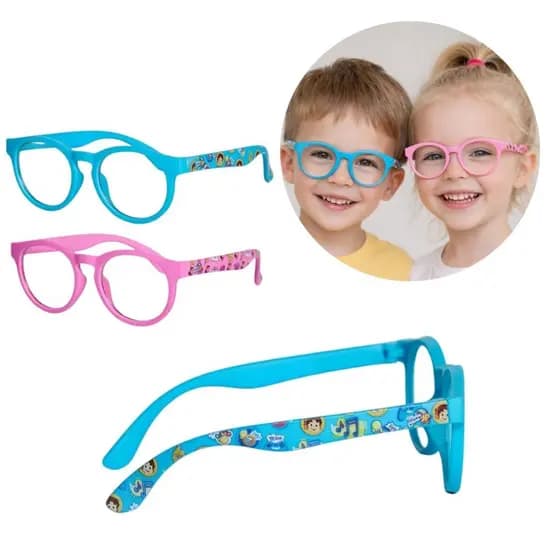 Óculos Infantil Anti Luz Azul Flexível Blueflex Maria Clara e JP 4 a 6 anos