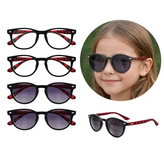 Óculos de Sol Infantil Flexível Unissex BlueFlex Estilo Enaldinho Proteção UV