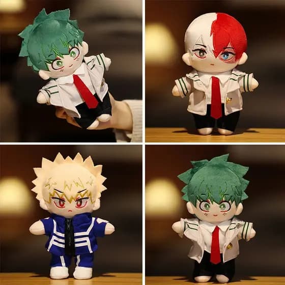 Brinquedo de Pelúcia de 20cm My Hero Academia Bakugou Katsuki Todoroki Shoto, Brinquedos de Anime e Desenhos Animados N