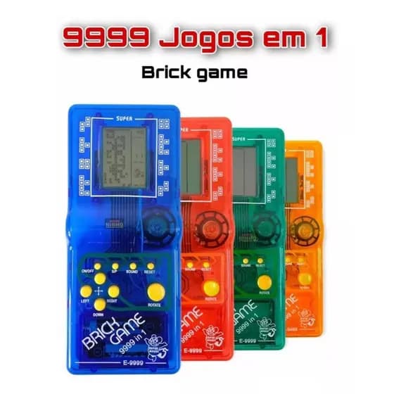 Vídeo Game Portátil 9999 Jogos In 1 Mini Game Antigo Retrô Jogo da Cobrinha