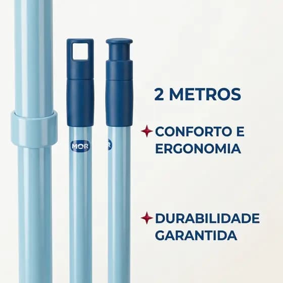 Cabo Extensor Retrátil Aço 2m MOR