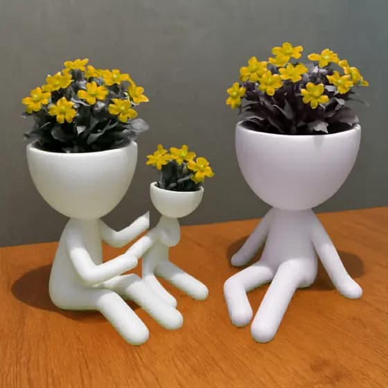 Vaso Robert Plant Tam Grande 9cm e 12cm para mini planta suculentas enfeite de mesa e ambiente achadinhos