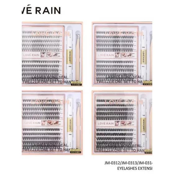Kit de Extensão de Cílios 9-14mix Com Pinças+ Cola JM-0312
