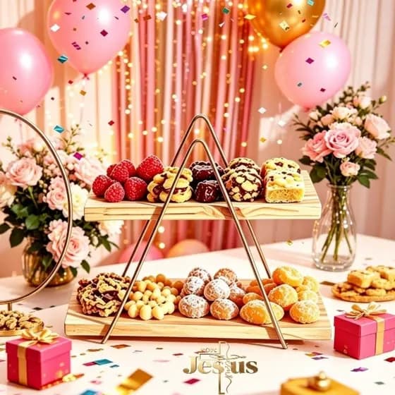 Escadinha Organizadora para Doces e salgados– Decoração, Festa, Casamento, aniversário