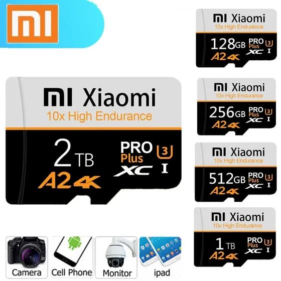 Cartão SD C10 De Alta Velocidade , 2TB , 1TB , 512GB , 256GB , De Memória Flash Micro Para Celular , Computador , Câmera