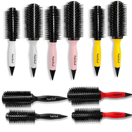 Kit Com 02 Escovas Perfect Brush Beauty Flash Resistente Calor Liss Alisamento Perfeito Profissional