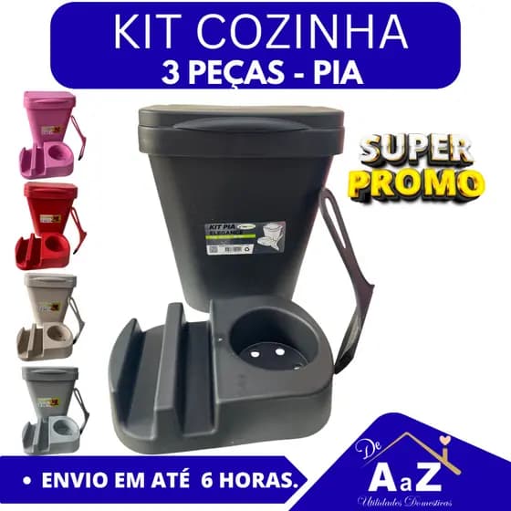 KIT PIA COZINHA 3 PEÇAS ESSENCIAL