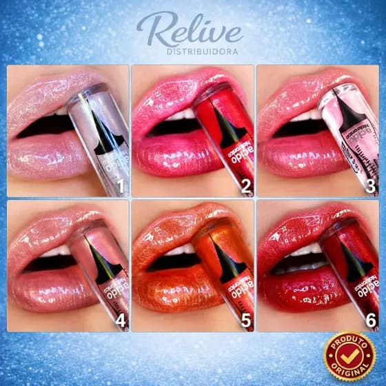 Gloss Efeito Volumão Bocão MISS LARY Ácido Hialurônico Batom Balm Labial Brilho Hidratante Espelhado