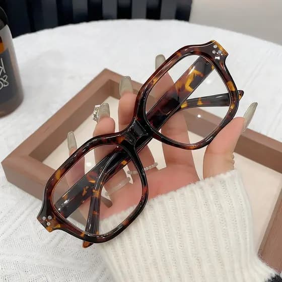 Óculos Lisos Unissex Minimalistas Da Moda Retrô , Adequados Como Presente Para Amigos E Decoração Vida Diária , Elegante