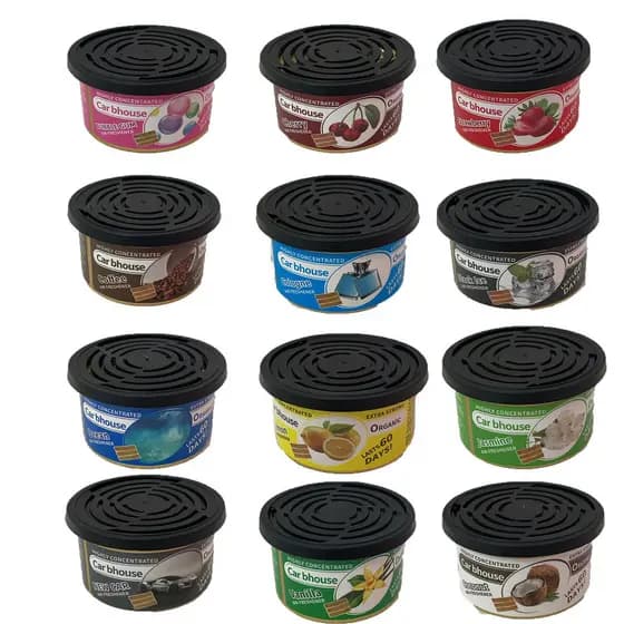 Aromatizador de ar orgânico, aroma de chiclete, 3 blocos anti-vazamento por lata, perfeito para aromatizar o carro, adeq