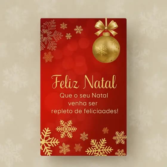 Cartão de natal agredecimento ao cliente