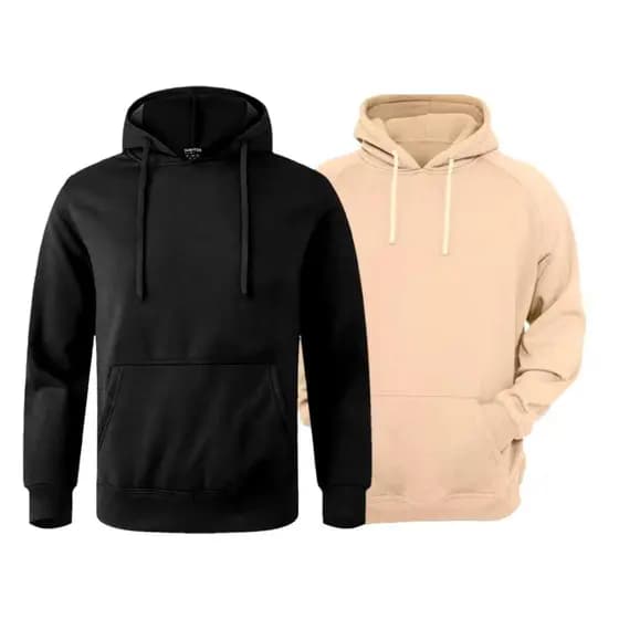 Kit 2 Canguru Casaco Masculino e Feminino Liso Sem Estampa Blusa de Frio Unissex