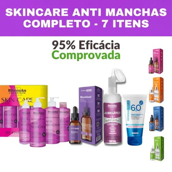 Kit Skincare Avançado Manchas Clareador Completo - Escolha a Variação conforme necessidade