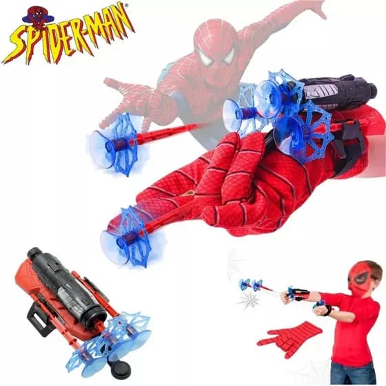 Luva Lança Teia Homem Aranha Dardo Brinquedo Presente