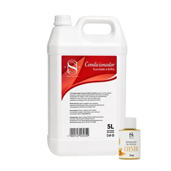 CONDICIONADOR HIDRATANTE - GALÃO 5L + BRINDE EXCLUSIVO S&O PROFESSIONAL